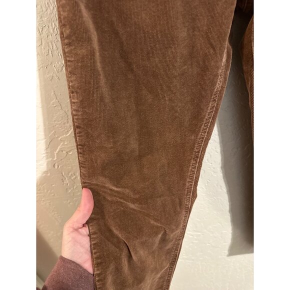 Dear John Blaire Corduroy High Rise Straight Cotton & Spandex Brown Retro Jeans - Picture 6 of 12